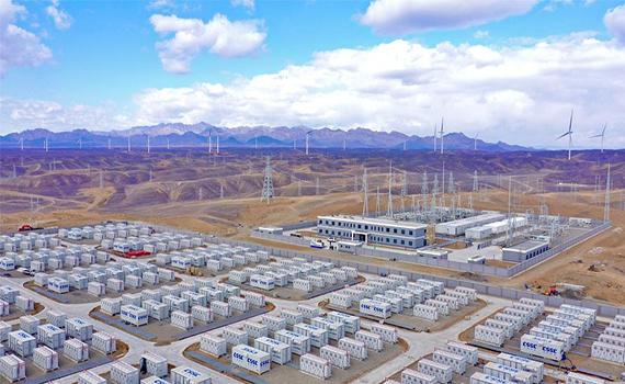 唐山中船風電哈密百萬千瓦風儲一體化項目并網發電