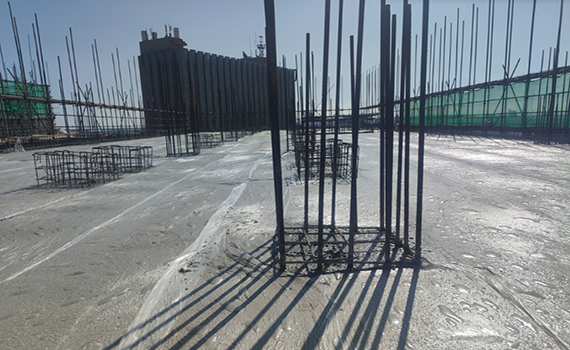 呂梁全國首個江蘇大豐港區(qū)海上風(fēng)電運(yùn)維服務(wù)基地項(xiàng)目研發(fā)車間四層區(qū)域封頂