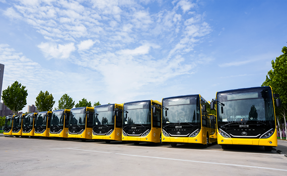 安陽72輛宇通純電動公交批量交付浙江紹興