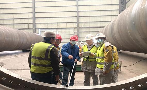 安陽四川涼山西昌牦牛山風電項目塔架及其附屬設備（Ⅲ標段）首套塔筒順利通過出廠驗收