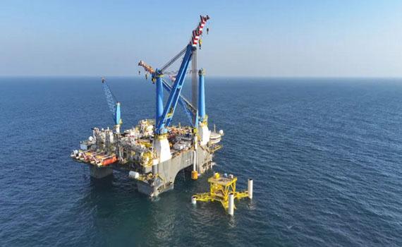 安陽中廣核陽江帆石一風電項目樁基就位，邁入全面開工新階段