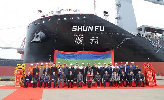 唐山可運輸風電設備！CCS級62000噸重吊船“順福”輪順利交付